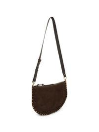 Marant Women Oskan Studded Suede Shoulder Bag.