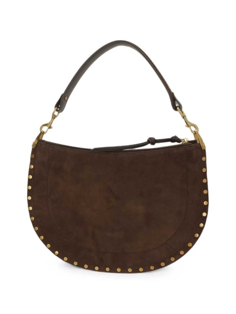 Marant Women Oskan Studded Suede Shoulder Bag.