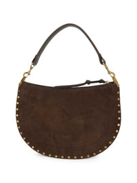 Marant Women Oskan Studded Suede Shoulder Bag.