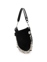 MARANT Marant Women Oskan Shoulder Bag In Soft Calf Suede With Medallions And Zipper.