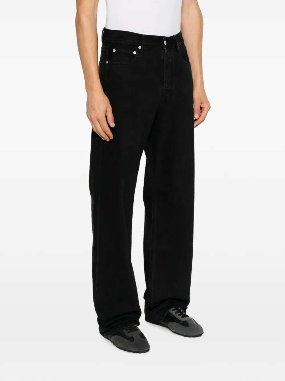 JACQUEMUS Jacquemus Men Straight-Leg Jeans With Embroidered Logo