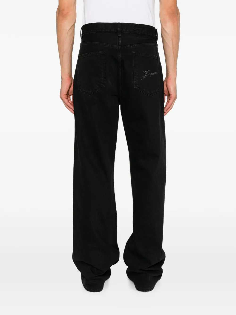 JACQUEMUS Jacquemus Men Straight-Leg Jeans With Embroidered Logo