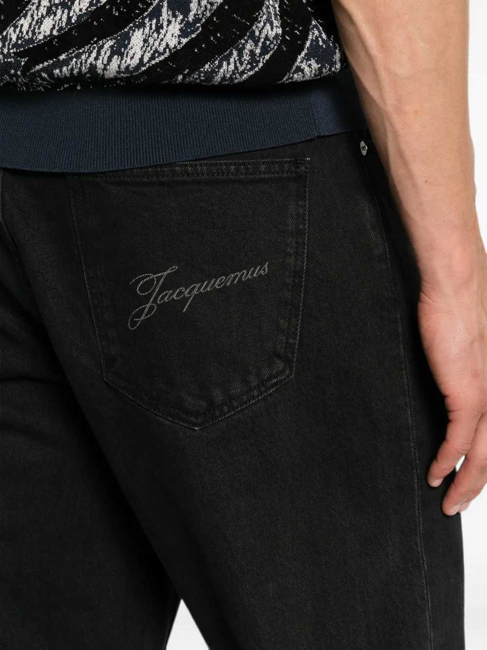 JACQUEMUS Jacquemus Men Straight-Leg Jeans With Embroidered Logo