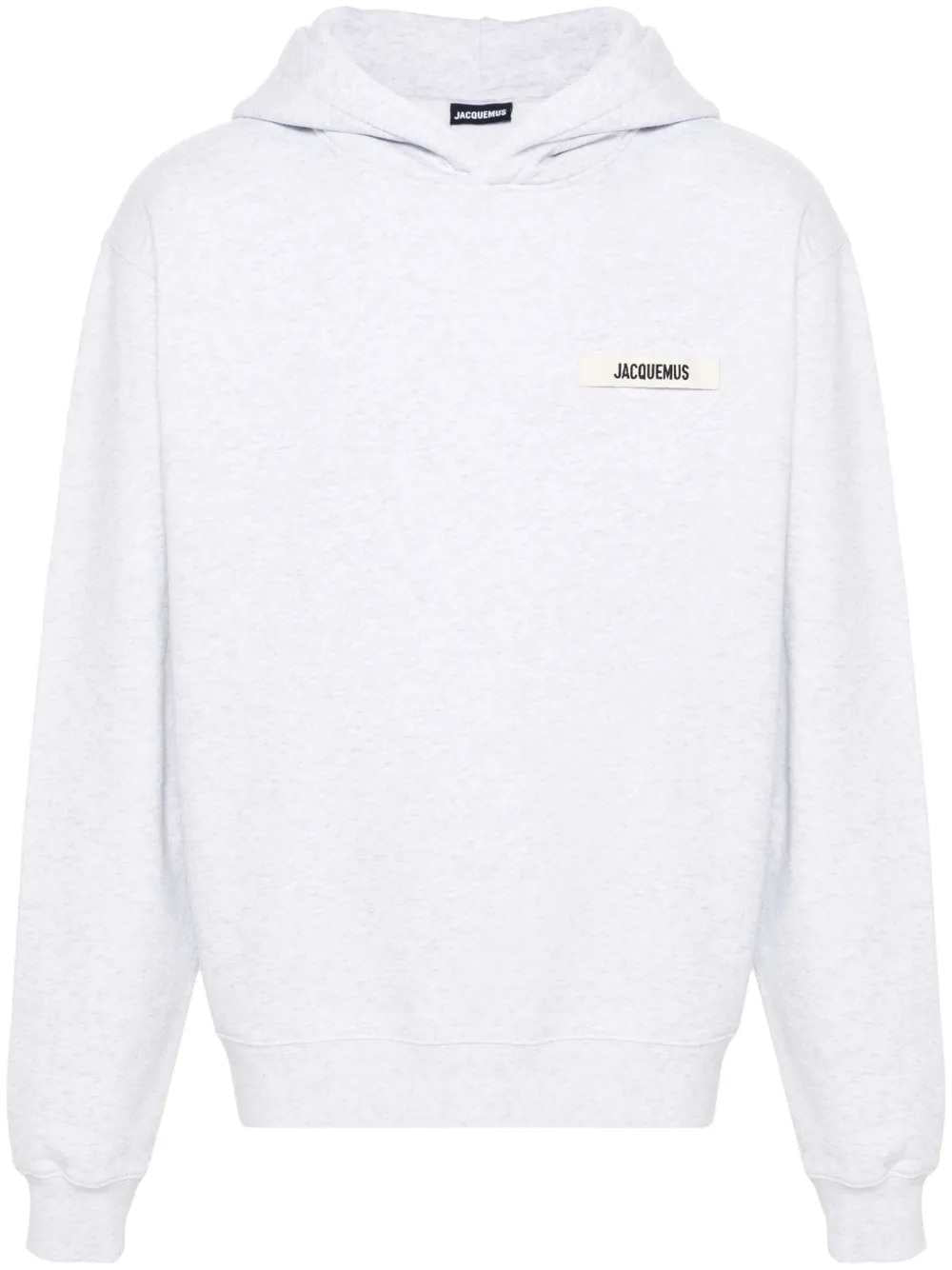 Jacquemus Men Grosgrain Logo-Appliqué Hoodie