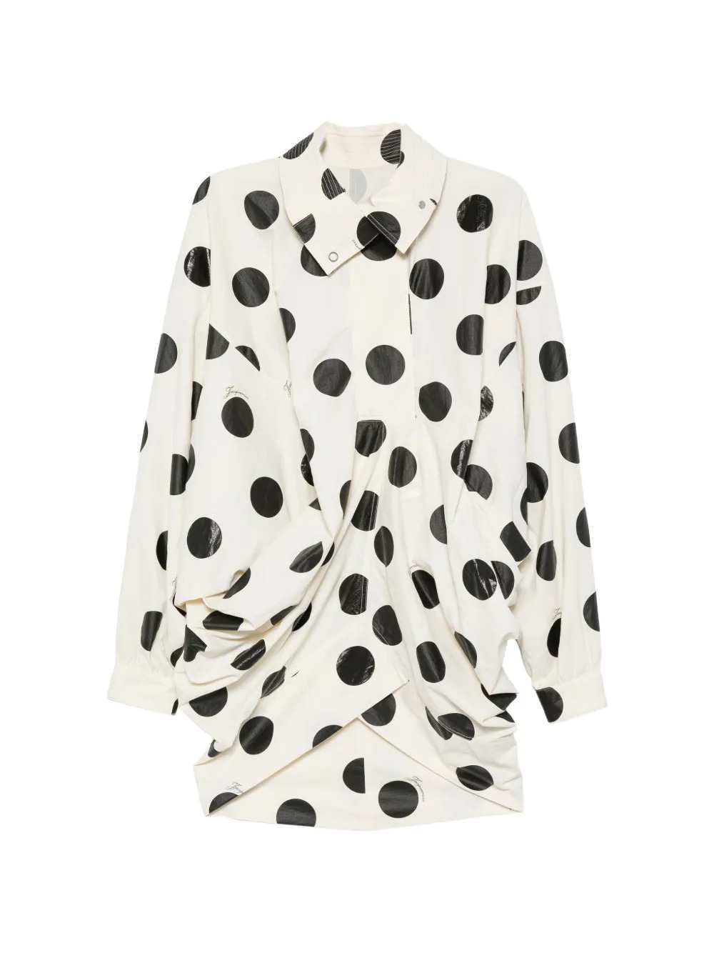 Jacquemus Women Polka-Dot Jacket With Cocoon Sleeves