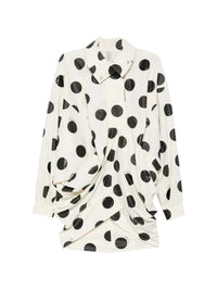 Jacquemus Women Polka-Dot Jacket With Cocoon Sleeves
