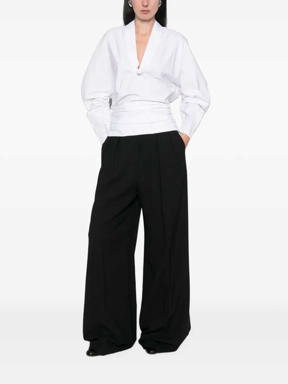 Jacquemus Women Colombe V-Neck Blouse