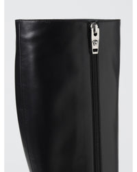 Versace Platform Wedge KneeHigh Boots Women Black
