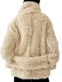 Jacquemus Women Shearling Pea Coat.