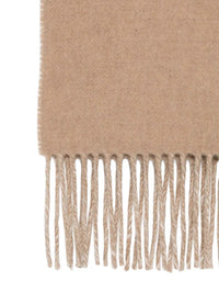 Jacquemus Unisex Fringed Scarf With Intarsia Logo