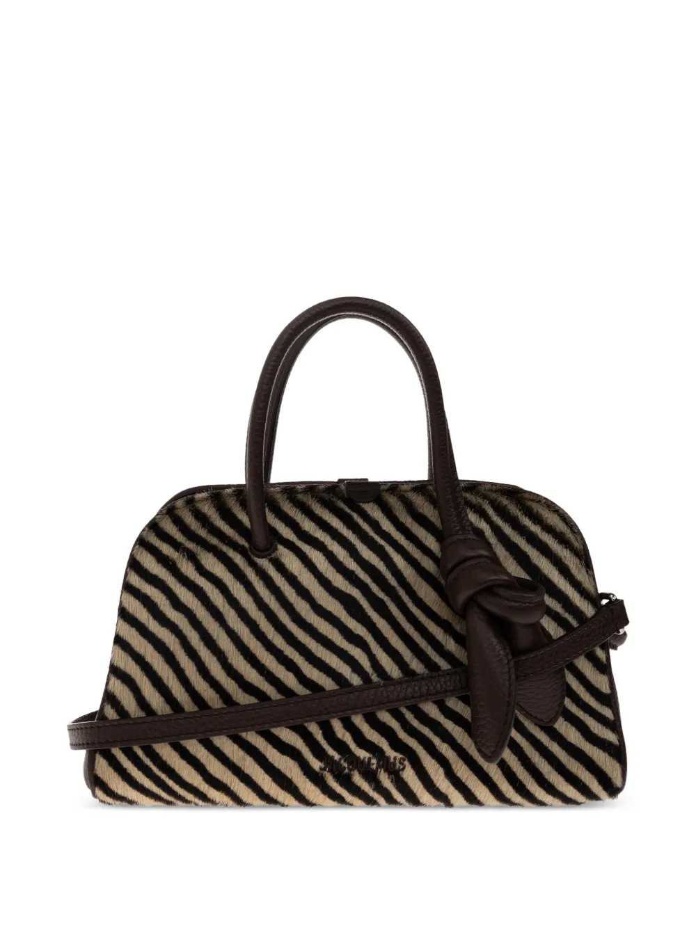 Jacquemus Women Le Petit Turismo Zebra-Print Tote Bag