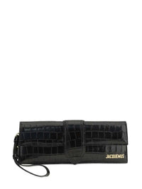 Jacquemus Women Le Bambino Clutch With Crocodile Effect