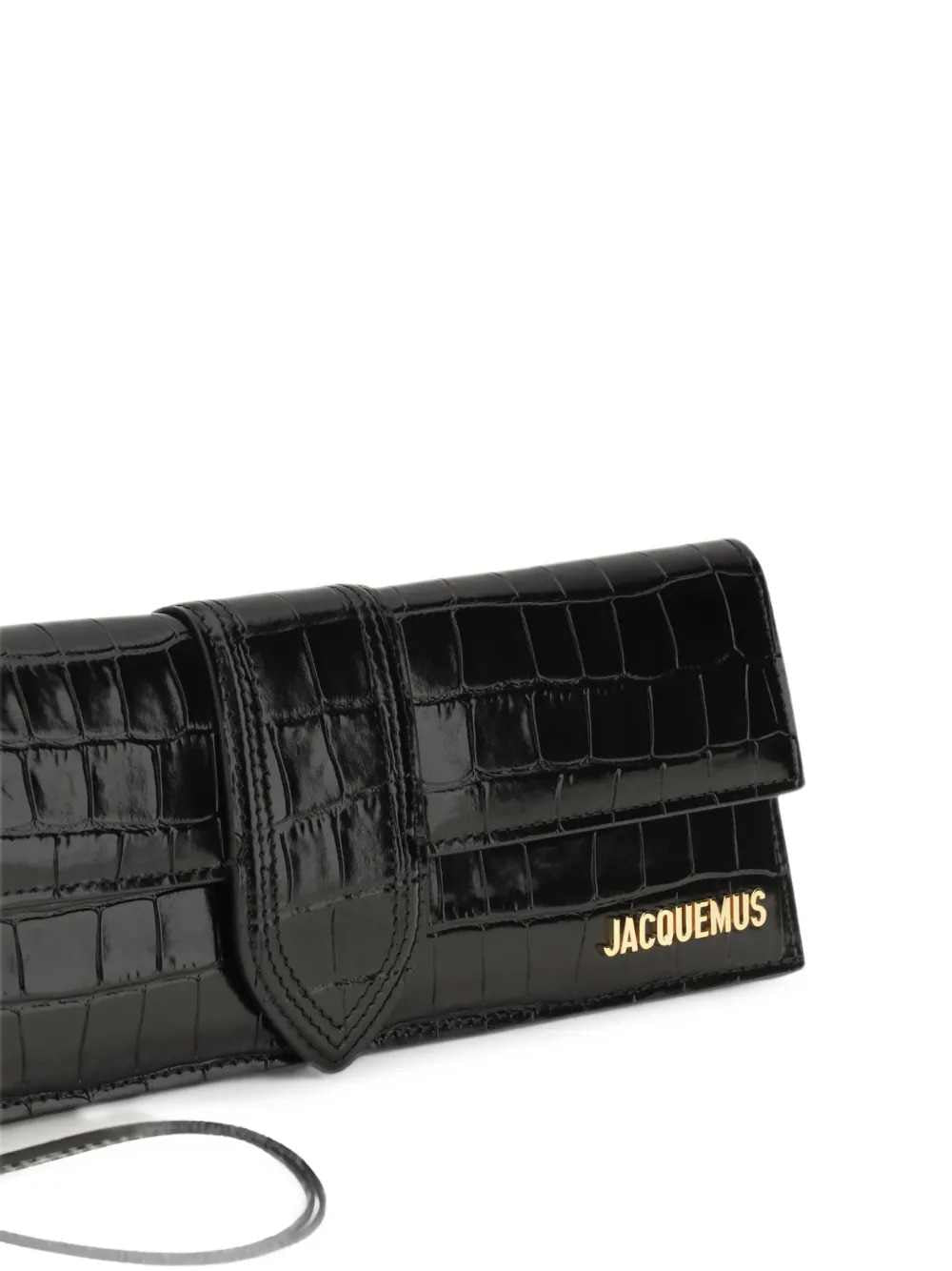 Jacquemus Women Le Bambino Clutch With Crocodile Effect