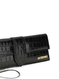 Jacquemus Women Le Bambino Clutch With Crocodile Effect