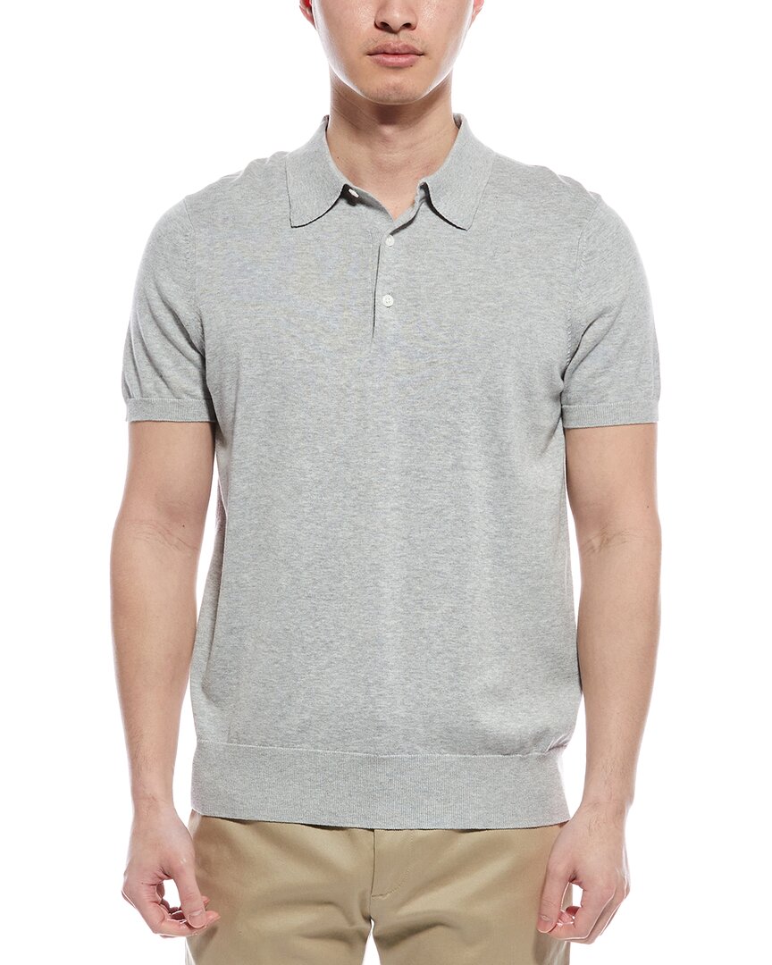 Brooks Brothers Knit Polo Shirt Gray