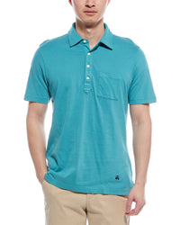 Brooks Brothers Knit Polo Shirt Blue