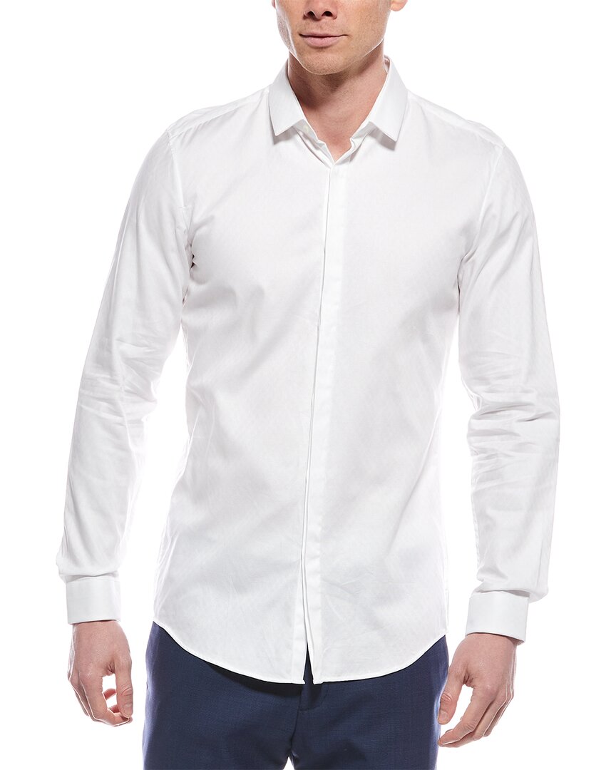 Hugo Hugo Boss Jacquard Shirt White