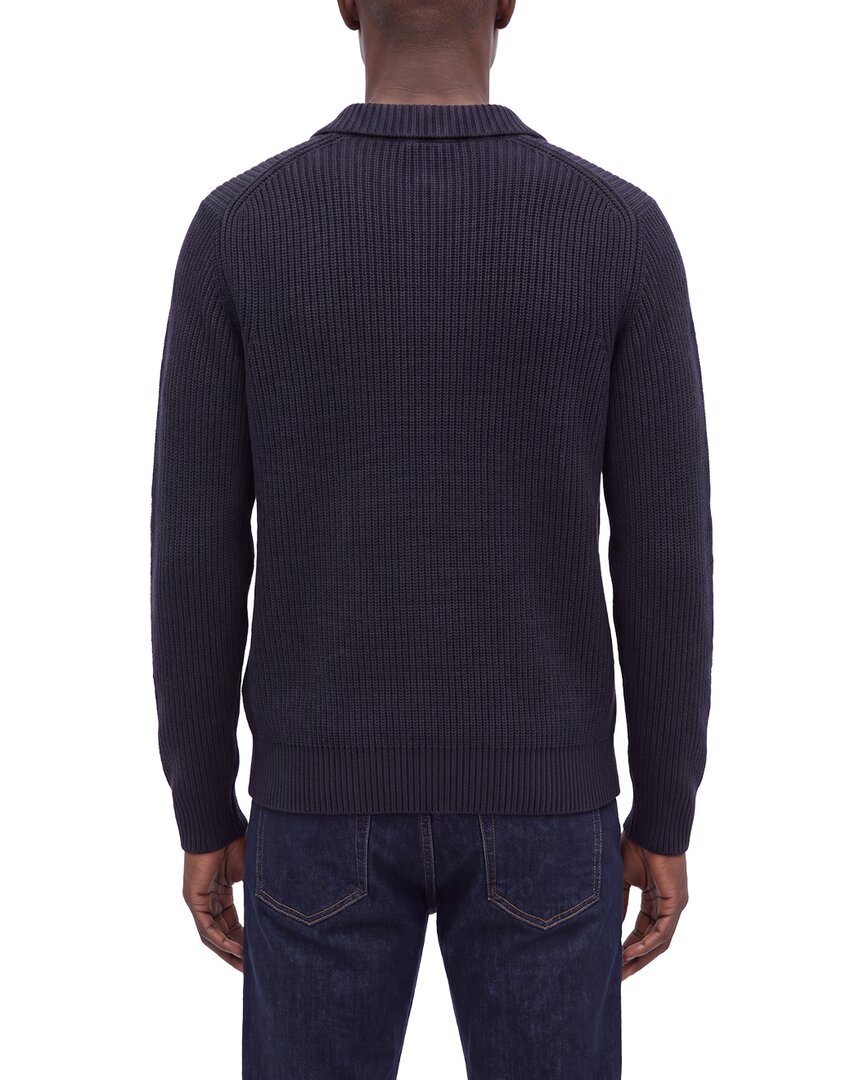 N.Peal Clapham Rib 100% Cashmere Polo Sweater