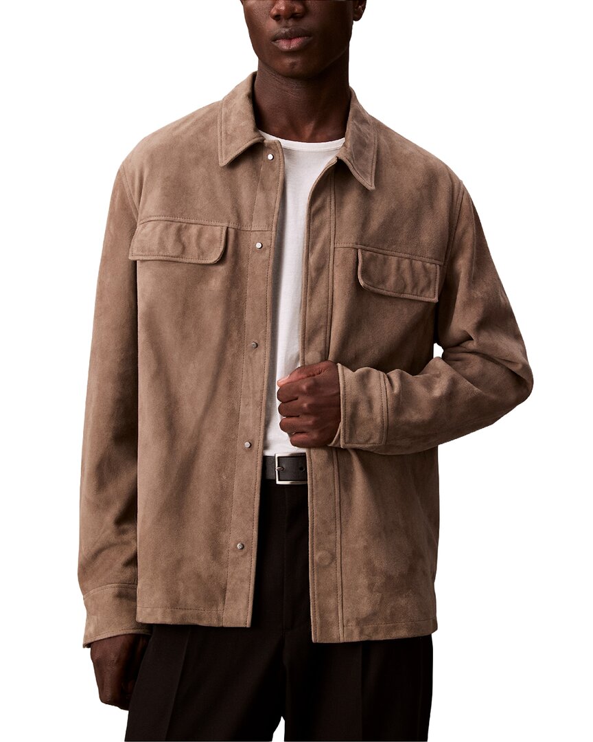 Calvin Klein Calvin Klein Suede Shirt Jacket