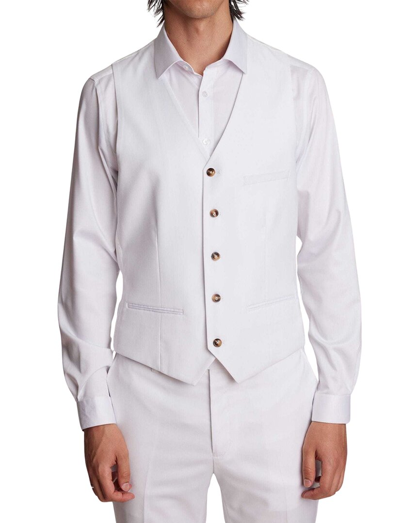 Paisley & Gray Eaton Slim Fit Vest White