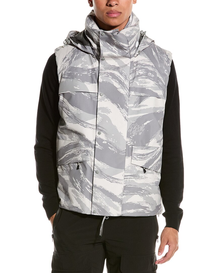 Moncler Down Vest Regular S Grey Multi