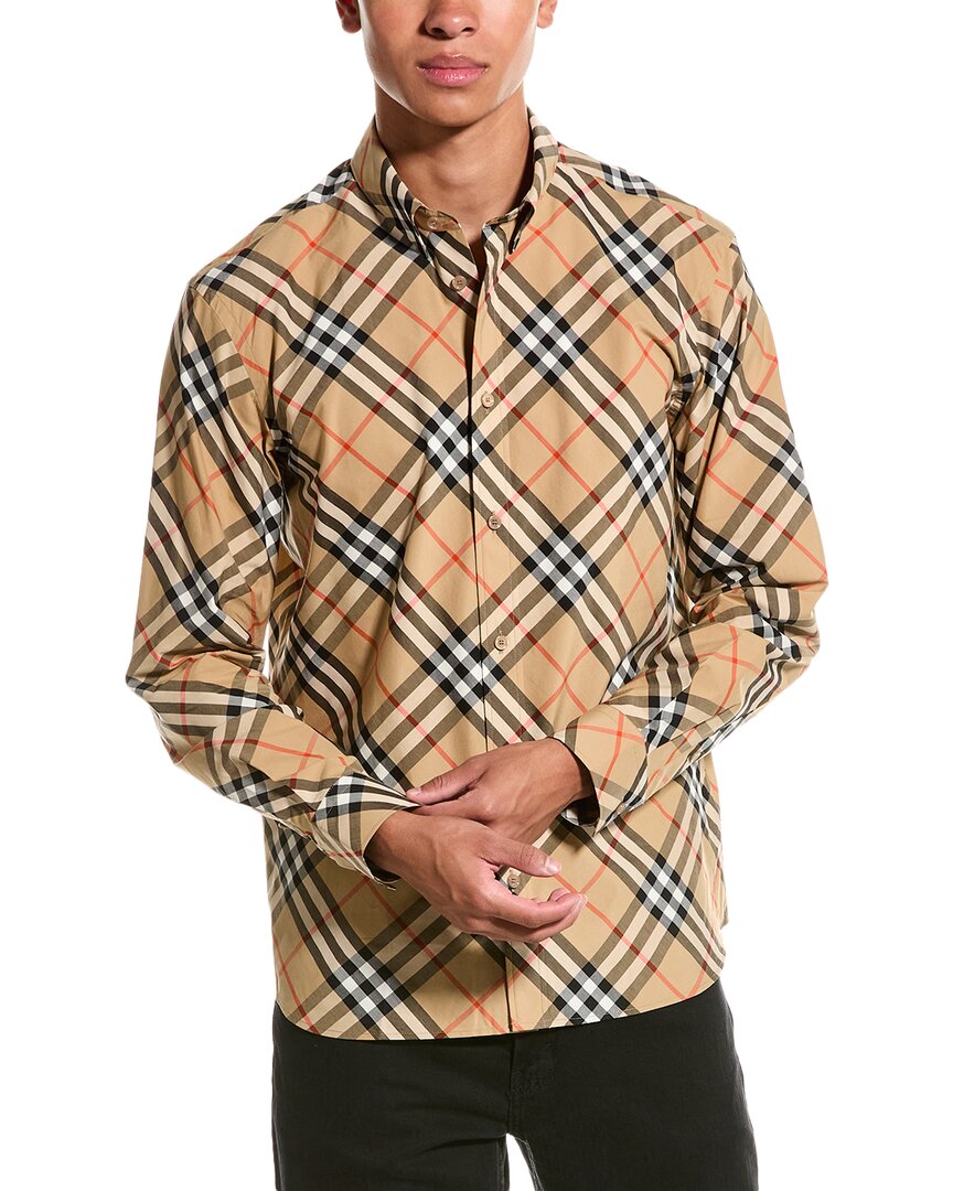 Burberry Check Shirt Beige