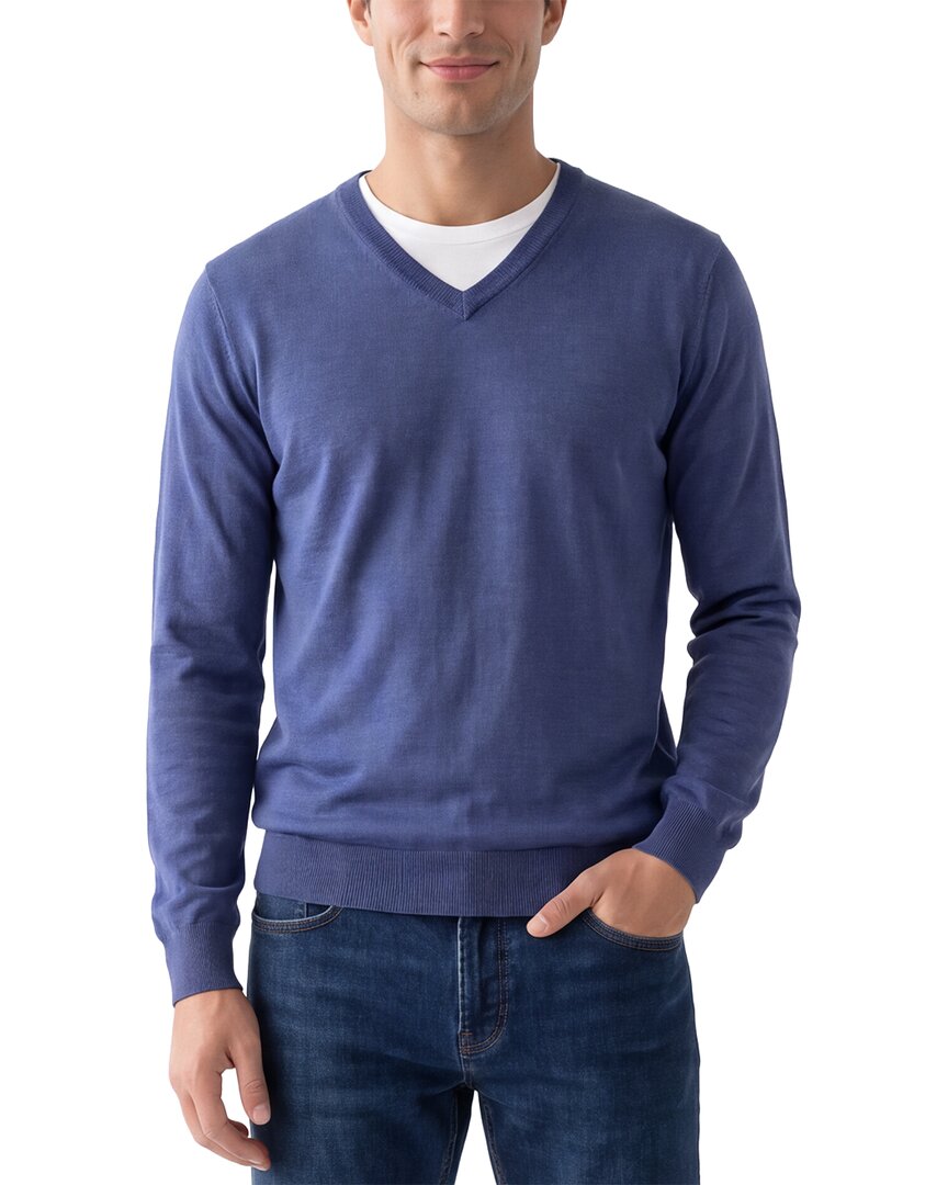 Raffi Jersey Silk & Linen-Blend V-Neck Sweater