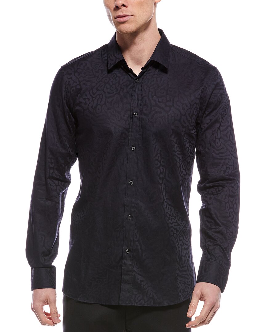 Hugo Hugo Boss Jacquard Shirt Blue