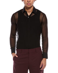 Valentino Camicia Sheer Silk Shirt