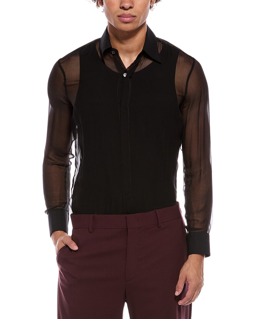 Valentino Camicia Sheer Silk Shirt
