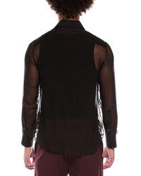 Valentino Camicia Sheer Silk Shirt