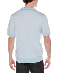 Vince Birdseye Wool-Blend Polo Shirt