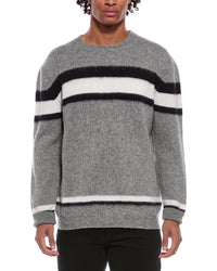 SLOWEAR Slowear Virgin Wool Stripe Crewneck Sweater