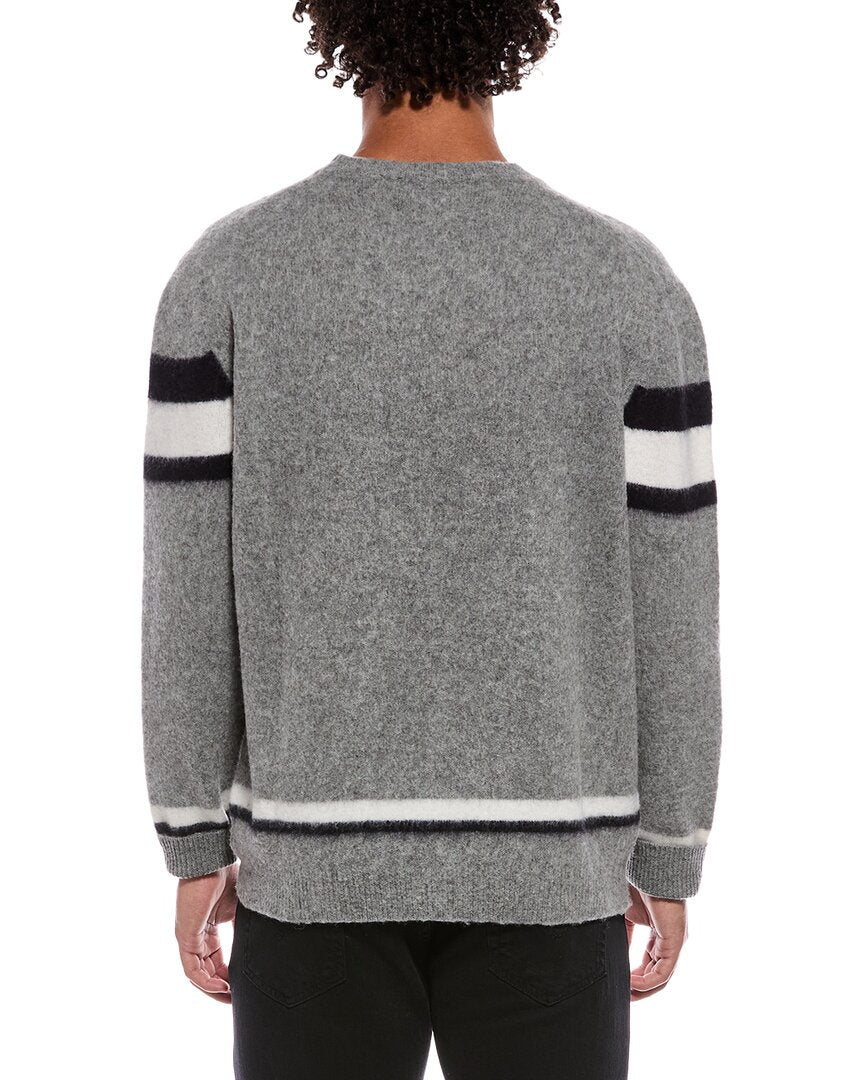 SLOWEAR Slowear Virgin Wool Stripe Crewneck Sweater