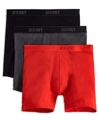 2(X)Ist 3Pk 6" Boxer Brief Black