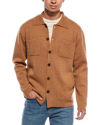 Brodie Cashmere Classic Wool & Cashmere-Blend Sweater Shirt