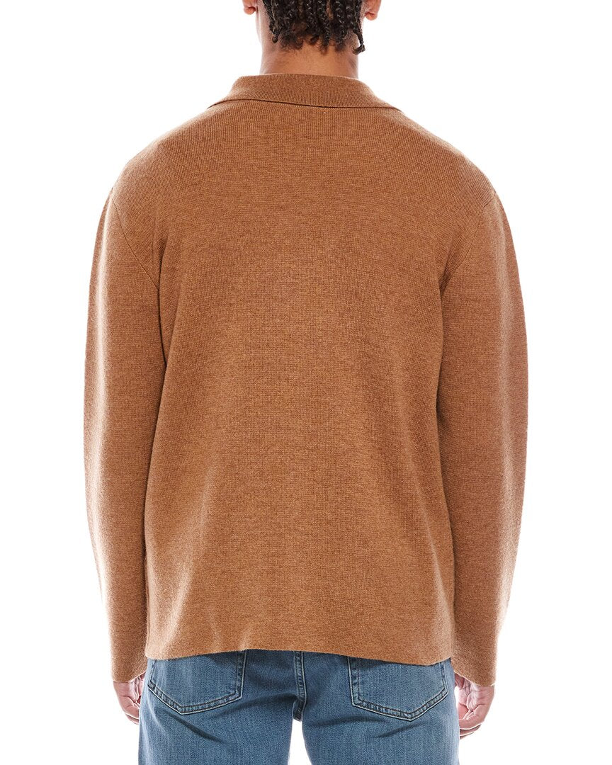 Brodie Cashmere Classic Wool & Cashmere-Blend Sweater Shirt