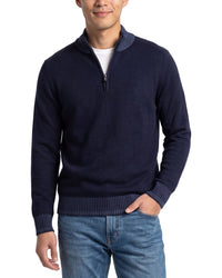 Raffi Vanise 1/4-Zip Wool & Cashmere-Blend Mock Neck Sweater