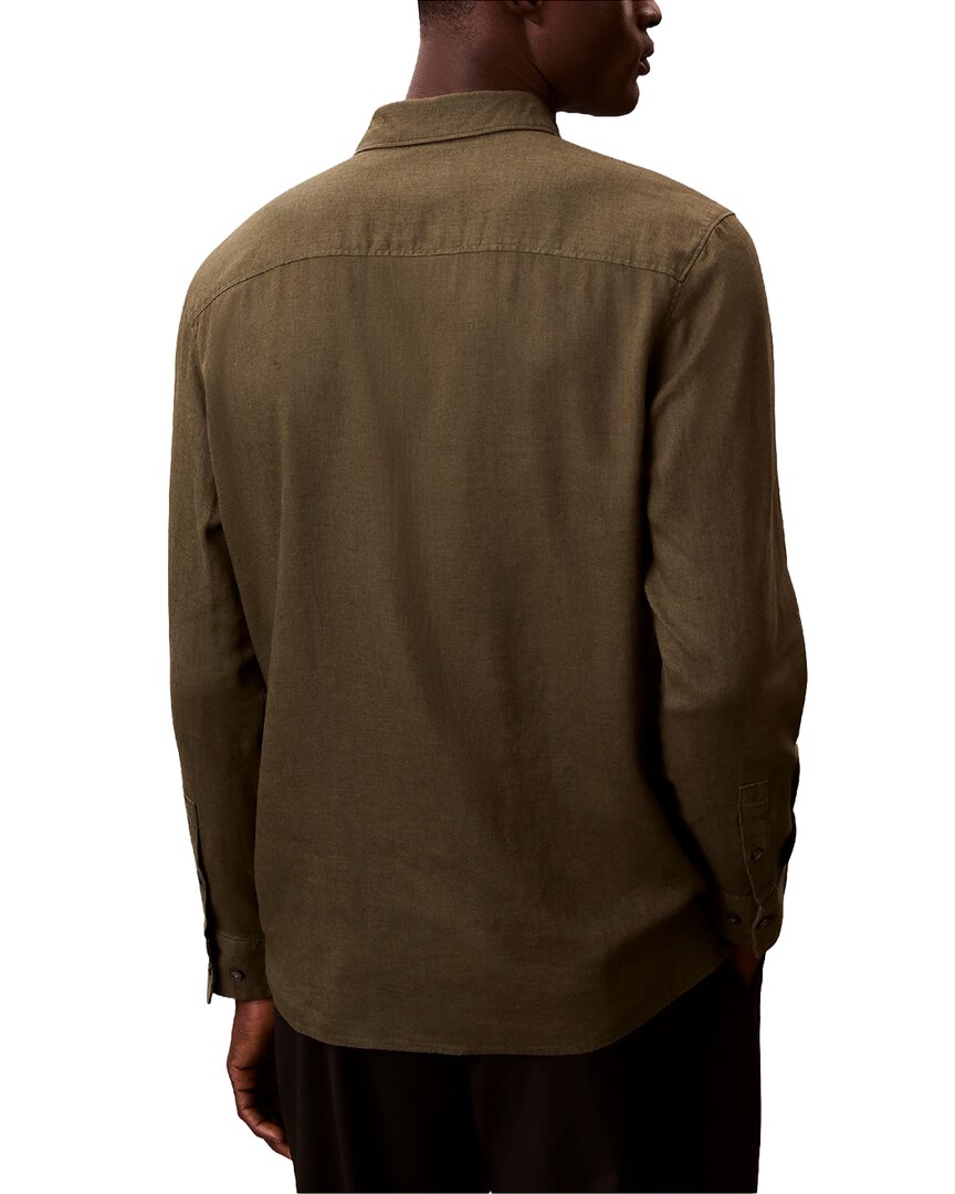Calvin Klein Classic Linen-Blend Shirt