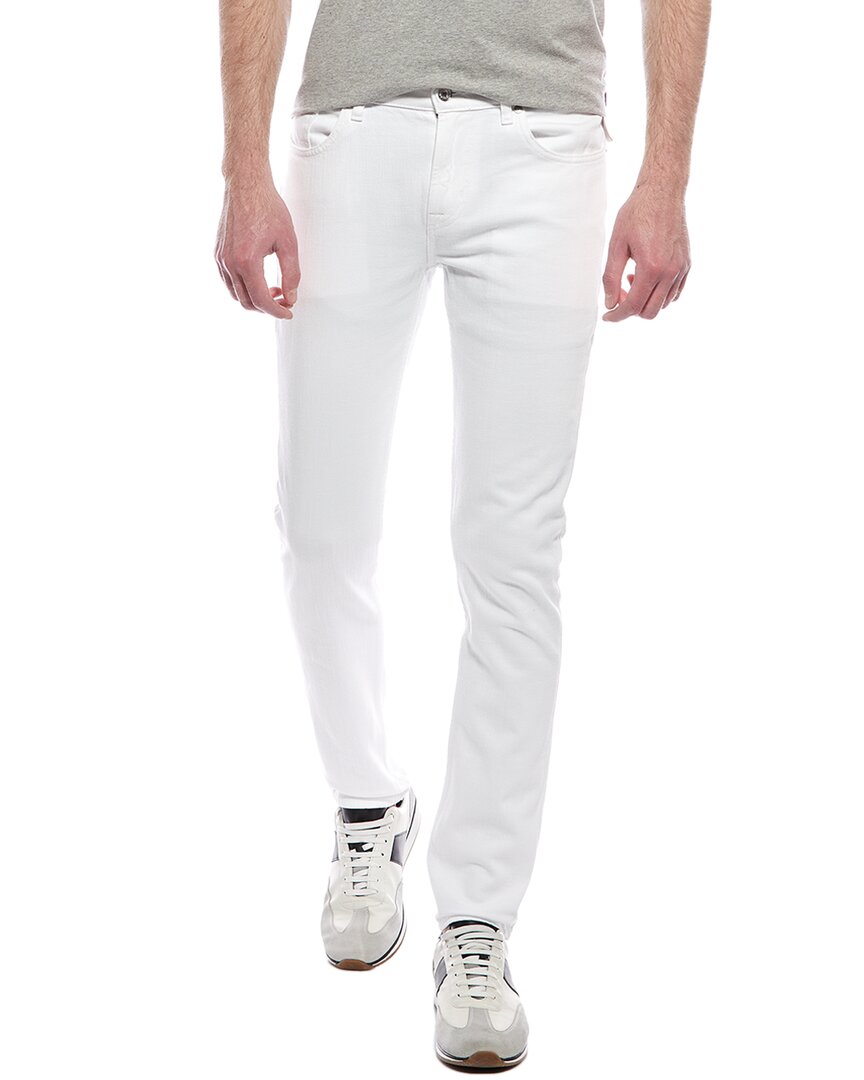 7 For All Mankind Slimmy Tapered White Modern Slim Jean White