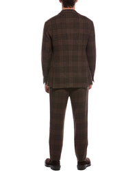 Brunello Cucinelli 2Pc Pleated-Front Wool & Silk-Blend Suit