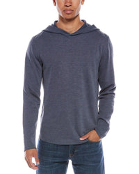 Vince Flat Back Hoodie Blue