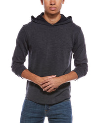 Vince Flat Back Hoodie Blue