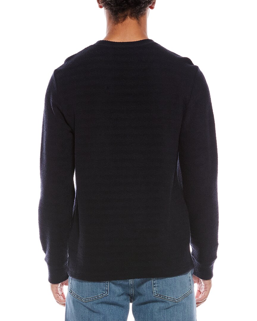 Vince Herringbone French Terry Pullover