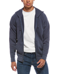 Vince Terry Zip Hoodie Blue
