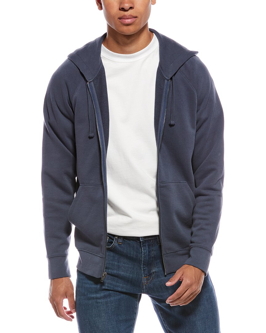 Vince Terry Zip Hoodie Blue