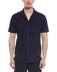 Weatherproof Vintage Jacquard Knit Shirt Blue
