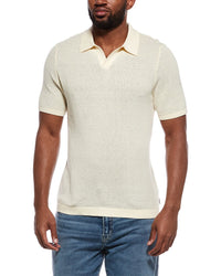 Onia Textured Johnny Collar Polo Shirt