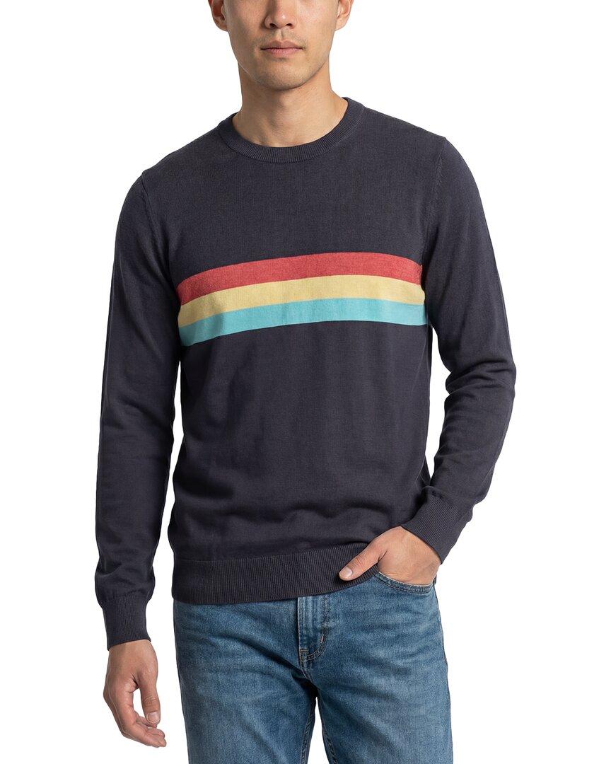 Brooks Brothers Chest Stripe Crewneck Sweater