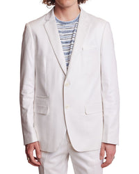 Paisley & Gray Dover Slim Fit Linen-Blend Jacket White